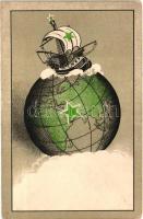 Esperanto art postcard; Ader & Borel GmbH. Dresden (EK)