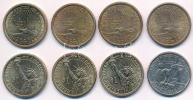 Amerikai Egyesült Államok 1999-2011. 1$ (8x) ebből 5db klf T:1-,2
USA 1999-2011. 1 Dollar (8x) with...