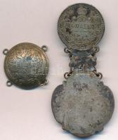 Orosz Birodalom 1910. 20k Ag + 1914. 20k Ag mindkettő ékszerré alakítva T:2-,3
Russian Empire 1910....