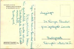 Debrecen, Hősök emlékszobra a Nagyerdő előtt. Csáthy Ferenc kiadása