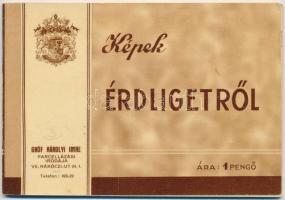 Érdliget, Képek Érdligetről képeslapfüzet 10 lappal, vasútállomás. Gróf Károly Imre kiadása