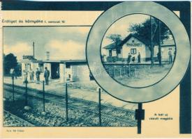 Érdliget, Képek Érdligetről képeslapfüzet 10 lappal, vasútállomás. Gróf Károly Imre kiadása
