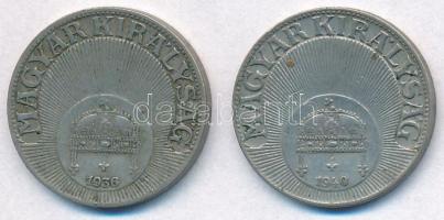 1936. 10f Cu-Ni + 1940. 10f Cu-Ni T:2