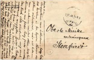 1917 Kassa, Kosice; Szétsényi Gyula és Goldfinger Samu üzlete, diáklányok / shops, girl students, ph...