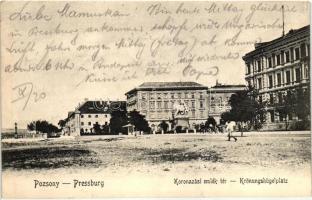 Pozsony, Pressburg, Bratislava; Koronázási emléktér. Bediene dich allein / square