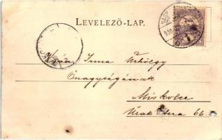 Nagykanizsa, Deák tér, templom. Alt és Böhm kiadása, gránátrepesz által sérült lap (b)