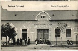 Pankota, Pancota; Magyar Korona szálloda / hotel