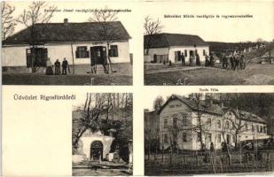 Rigósfürdő, Bogdarigós, Bogda; Teréz villa, Schneider József és Schneider Miklós vendéglője és vegyeskereskedése / villa, restaurants and shops