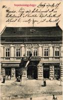 Sepsiszentgyörgy, Sfantu Gheorghe; Magyar Jelzálog Hitelbank Székelyföldi Képviselősége, Deák és Ferencz üzlete / Mortgage Loan Bank, shops