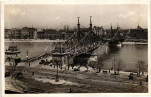 Budapest, Ferenc József híd - 4 db régi képeslap / 4 pre-1945 postcards