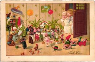 28 db RÉGI motívumlap, hölgyek, üdvözlő, vegyes minőség / 28 pre-1945 motive postcards, ladies, gree...