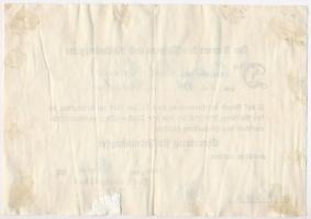 Német Harmadik Birodalom 1935. "Első Világháborús Érdemkereszt 1914-1918" adományozói okir...