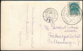 1940 Marosvásárhely, Targu Mures; Városháza, Kultúrpalota / city hall, palace of culture. photo + Ma...