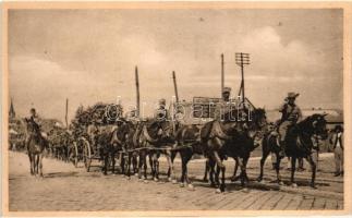 Nagyszeben, Hermannstadt, Sibiu; bevonulás. Emil Fischer, Jos. Drotleff kiadása / entry of the Hungarian troops