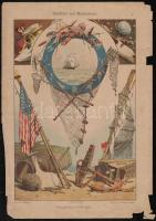 cca 1905 10 db sérült nyomat a szecessziós Dekorative Vorbilder különböző évfolyamaiból, közte több ...