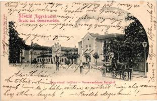 Nagyvárad, Oradea; Bahnhof / Vasútállomás. Helyfi László kiadása / railway station