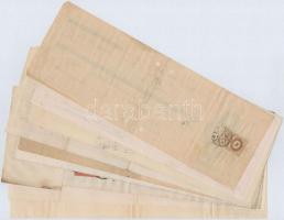 Budapest / Vác 1910-1944. 10db-os vegyes váltó és díjkötelezvény tétel, mind kitöltött, legtöbb bély...