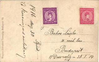 Budapest, I. Szentháromság-szobor, IV. Károly király eskütétele. Alexy felvétele 1916