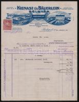 1929-1934 7 db nagyrészt díszes fejléces számla, okmánybélyegekkel, köztök Weiss András és Társa hús...