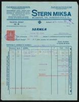 1929-1934 7 db nagyrészt díszes fejléces számla, okmánybélyegekkel, köztök Weiss András és Társa hús...