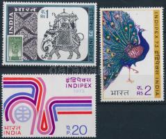 1973 Nemzetközi bélyegkiállítás sor Mi 580-582
