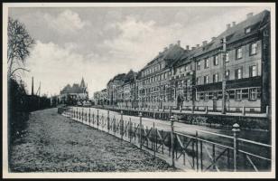 12 db RÉGI történelmi magyar városképes lap / 12 pre-1945 historical Hungarian town-view postcards
