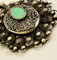 Ezüst(Ag) függő, sérült, jelzés nélkül, 7x5 cm