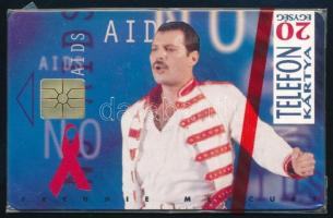 1995 Freddy Mercury, Aids. Használatlan telefonkártya, bontatlan csomagolásban. Csak 4000 pld