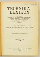 Technikai lexikon. Építészet, mérnöki, és gépészmérnöki tudományok. I-II. kötet. Szerk.: Lósy-Schmid...