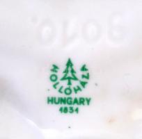 ~1970. "BM Határőrség" jelzett hollóházi porcelán plakett (151x158mm) T:2