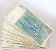 Jugoszlávia 1992. 5000D (30x) T:III,III-
Yugoslavia 1992. 5000 Dinara (30x) C:F,VG