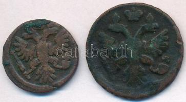 Orosz Birodalom 1735. Polushka (1/4k) Cu + 1787. Denga (1/2k) Cu T:2-,3
Russian Empire 1735. Polush...