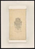 cca 1890 Blaha Lujza (1850-1926) színésznő Strelisky műtermében készült keményhátú fotója 11x22 cm