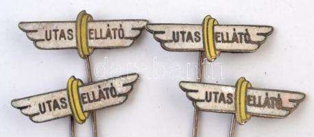 DN "Utasellátó" MÁV fém kitűző (4x) (22mm) T:2