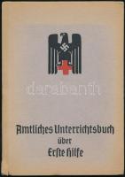 Richard Hilfe: Amtliches Unterrichtsbuch über erste Hilfe. Berlin, 1943, Deutschen Roten Kreuzes. 20. kiadás. Kiadói kartonált papírkötés, német nyelven./ Paperbinding, in German language.