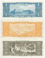 Brazília 1955-1967. 6xklf bankjegy, az 50C és 100C felülbélyegezve, 2C-n két hajtás T:I,III
Brazil ...