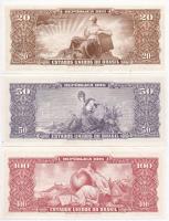 Brazília 1955-1967. 6xklf bankjegy, az 50C és 100C felülbélyegezve, 2C-n két hajtás T:I,III
Brazil ...