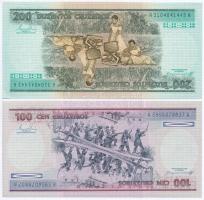 Brazília 1984. 100C + 200C T:I 
Brazil 1984. 100 Cruzeiros + 200 Cruzieros C:UNC 
Krause 198.b, 20...