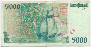 Portugália 1995. 5000Esc T:III kis sarokhiány
Portugal 1995. 5000 Escudos C:F small missing corner