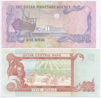 Katar 1985. 1R + 1996. 5R T:I
Qatar 1985. 1 Riyal + 1996. 5 Riyals C:UNC