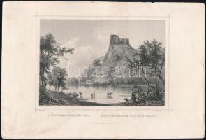 cca 1840 Ludwig Rohbock (1820-1883): Vág-Beszterce vára (Felvidék) acélmetszet / steel-engraving page size: 16x26 cm
