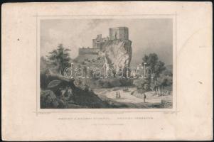 cca 1840 Ludwig Rohbock (1820-1883): Bectkó vára (Felvidék) acélmetszet / steel-engraving page size: 16x26 cm
