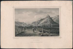 cca 1840 Ludwig Rohbock (1820-1883): Torna, (Felvidék) acélmetszet / steel-engraving page size: 16x26 cm