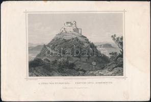 cca 1840 Ludwig Rohbock (1820-1883): Erdély, Déva vára acélmetszet / steel-engraving page size: 16x26 cm