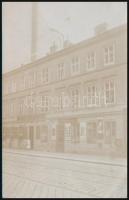 Vienna, Wien; Strassenbild, Volks-Cafe / street view with cafe, shop of A. Holzenger, photo (EK)