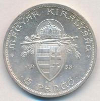 1938. 5P Ag "Szent István" T:2 
Adamo P8.1