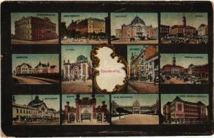 Chernivtsi, Czernowitz; mosaic postcard (small tear)