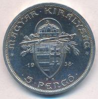 1938. 5P Ag "Szent István" T:1-,2
Adamo P8.1