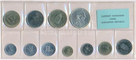 1994. 10f-200Ft (11xklf) érmés forgalmi sor fóliatokban, közte 1994. 200Ft Ag "Deák" T:1-
...