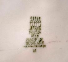 Zsolnay birkózó medvék (Markup Béla), kézzel festett, jelzett, hibátlan, m:30 cm/
Handpainted Zsoln...